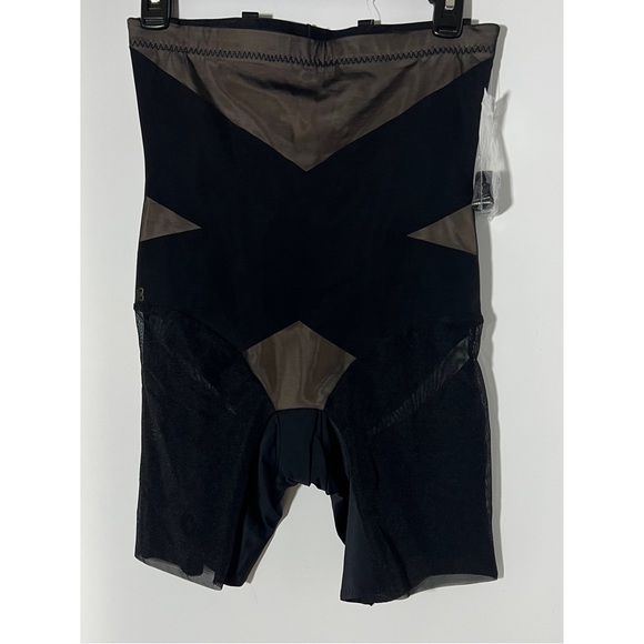 NEW HONEYLOVE SuperPower Short Runway-Large Black Sheer Shapewear - Picture 4 of 7